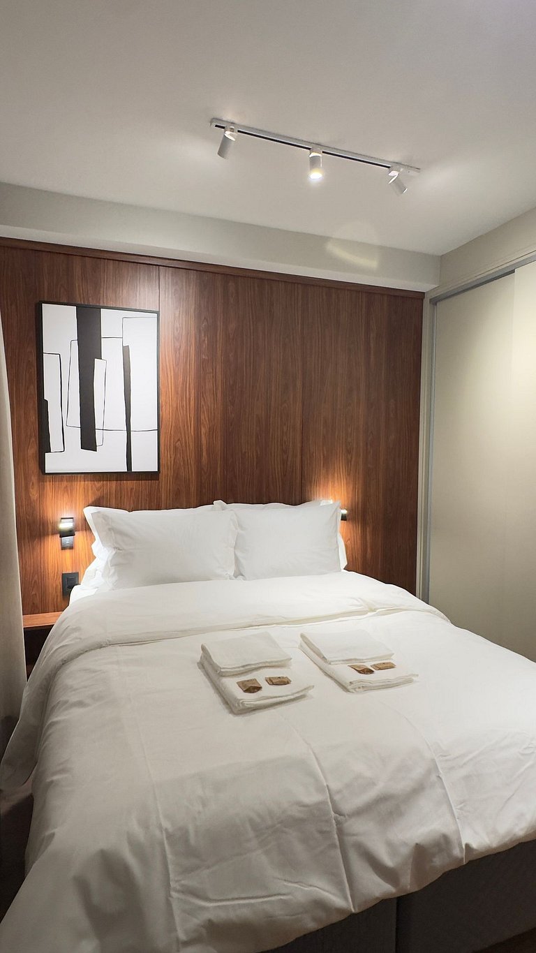 Studio na Klabin com conforto design e localização